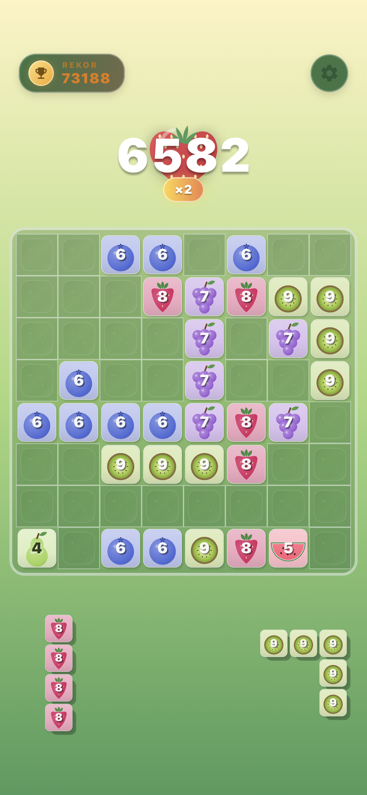 Block Crush fruit theme screenshot